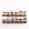 Mini arbre de pierres précieuses sur base d'orgonite - Pierres multiples (15 pierres)