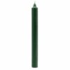 Bougies en vrac de couleur unie - Vert houx rustique - Lot de 10