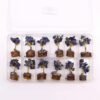 Mini arbre en pierres précieuses sur socle en bois - Sodalite (15 pierres)