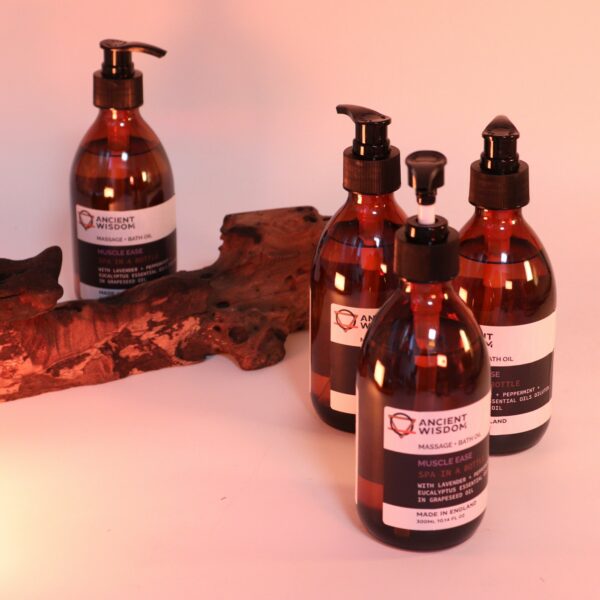 Huile de massage et de bain aux huiles essentielles - Tonifiante et raffermissante 300 ml