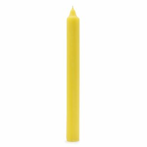 Bougies en vrac de couleur unie - Citron rustique - Lot de 10