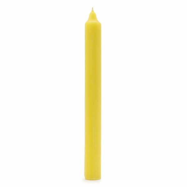 Bougies en vrac de couleur unie - Citron rustique - Lot de 10