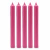 Bougies en vrac de couleur unie - Rose foncé rustique - Lot de 10