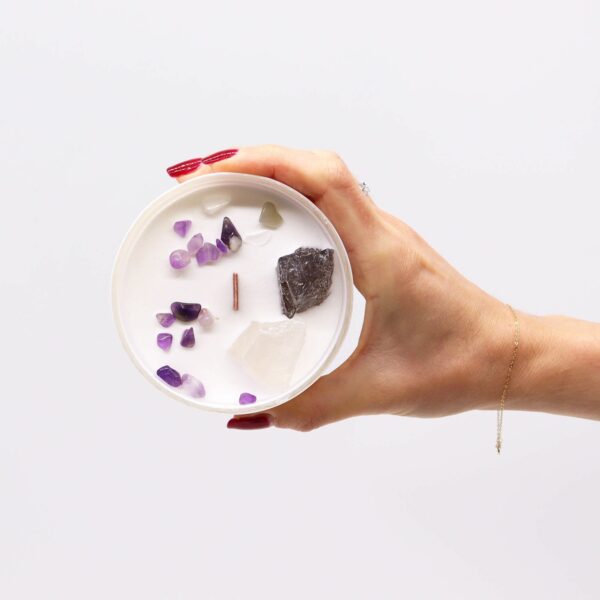 Bougies de cristal Chakra - Chakra Couronne