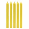 Bougies en vrac de couleur unie - Citron rustique - Lot de 10