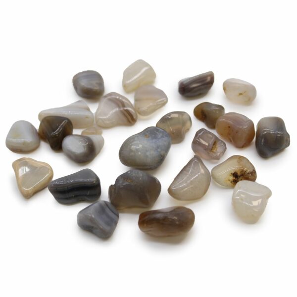 Petites pierres africaines - Agate grise - Botswana