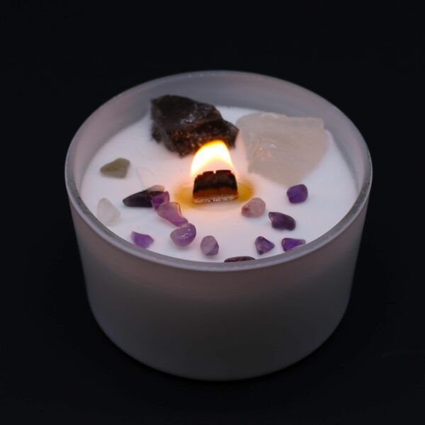 Bougies de cristal Chakra - Chakra Couronne