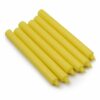 Bougies en vrac de couleur unie - Citron rustique - Lot de 10