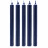 Bougies en vrac de couleur unie – Bleu marine rustique – Lot de 10
