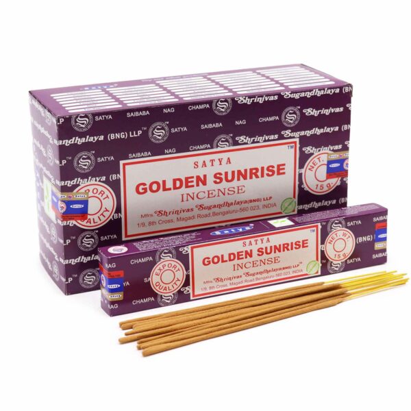 Bâtonnets d'encens Satya 15 g - Lever de soleil doré