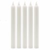 Bougies en vrac de couleur unie - Blanc rustique - Lot de 10