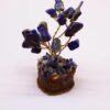Mini arbre en pierres précieuses sur socle en bois - Sodalite (15 pierres)