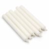 Bougies en vrac de couleur unie - Blanc rustique - Lot de 10