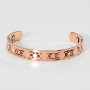 Bracelets pour hommes en cuivre massif avec aimants (assortiments)