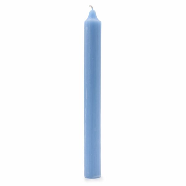 Bougies en vrac de couleur unie - Bleu marine rustique - Lot de 10