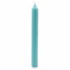 Bougies en vrac de couleur unie - Bleu aqua rustique - Lot de 10