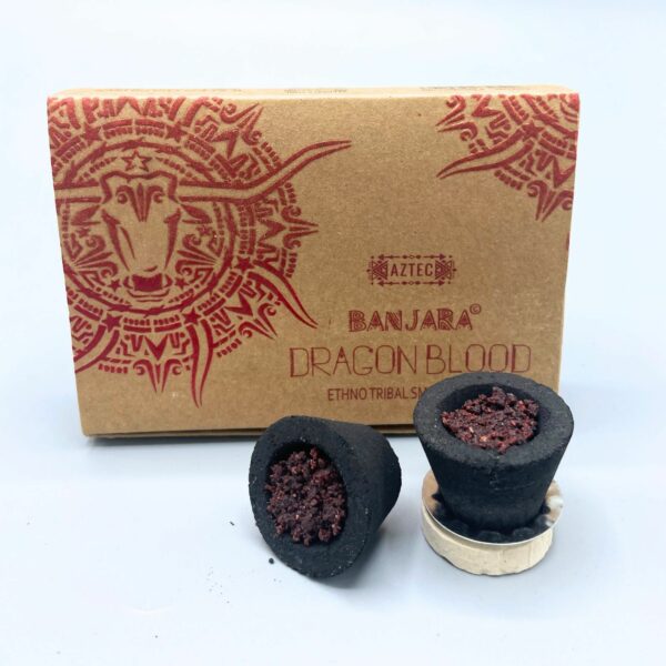 Boîte de 6 coupes en résine Banjara - Sang de Dragon
