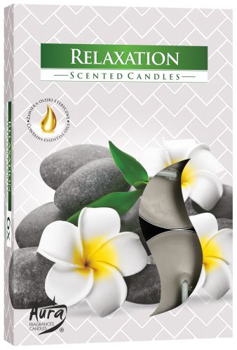 1 lot de 6 bougies chauffe-plat parfumées - Relaxation