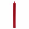 Bougies de table en vrac, couleur unie - Rouge rustique - Lot de 10