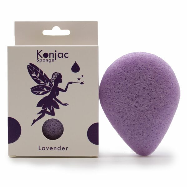 Éponge faciale Konjac - Lavande - Apaisante