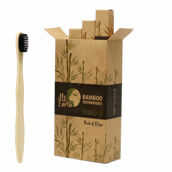 Brosse à dents en bambou - Charbon