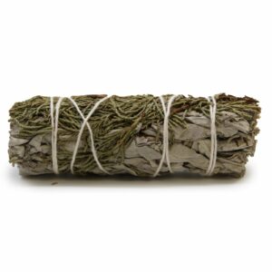 Bouquet d'herbes aromatiques - Sauge blanche et genévrier 10 cm