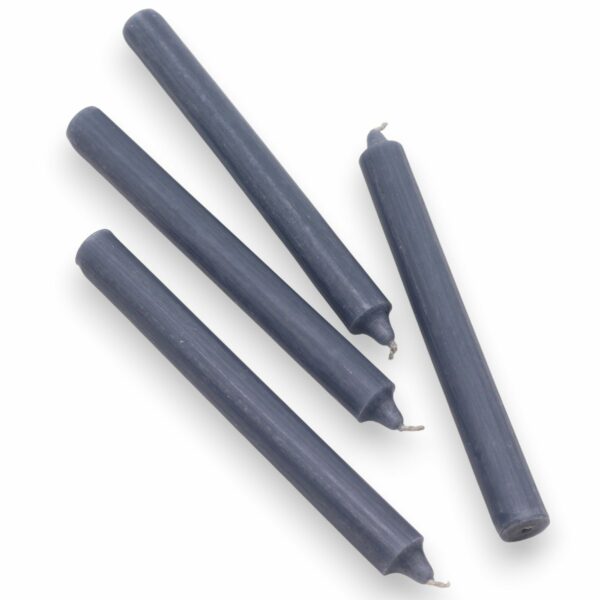 Bougies en vrac de couleur unie - Bleu sarcelle rustique - Lot de 10