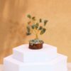 Mini arbre en pierres précieuses sur socle en bois - Aventurine verte (15 pierres)