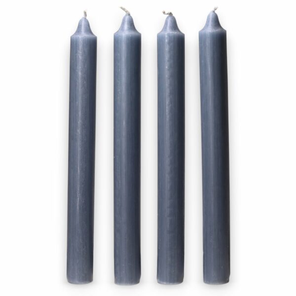 Bougies en vrac de couleur unie - Bleu sarcelle rustique - Lot de 10
