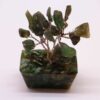 Mini arbre de pierres précieuses sur base d'orgonite - Aventurine verte (15 pierres)
