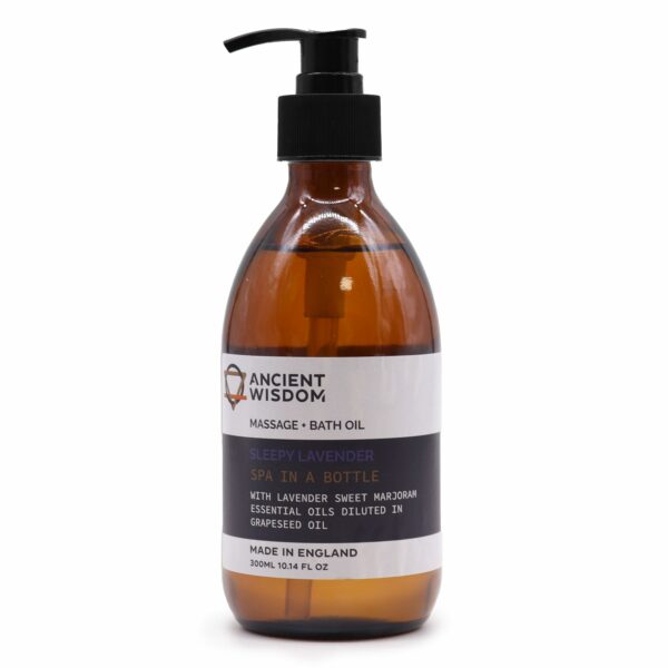 Huile de massage et de bain aromathérapeutique - Lavande apaisante 300 ml