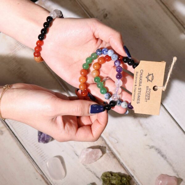 Bracelet énergétique - Pierres de chakra