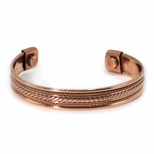 Bracelets avec anneau en cuivre et motif magnétique (assortiments)