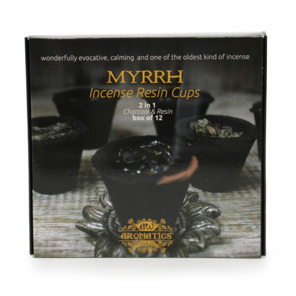 Boîte de 12 coupelles en résine - Myrrhe