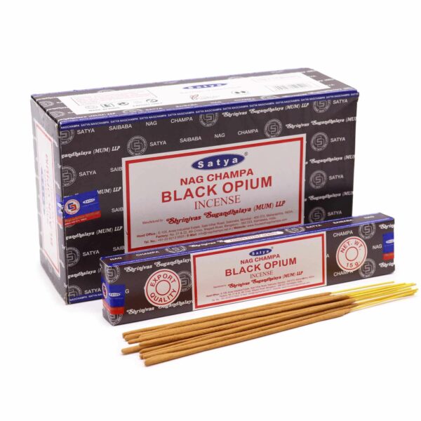 Bâtonnets d'encens Satya 15 g - Opium noir