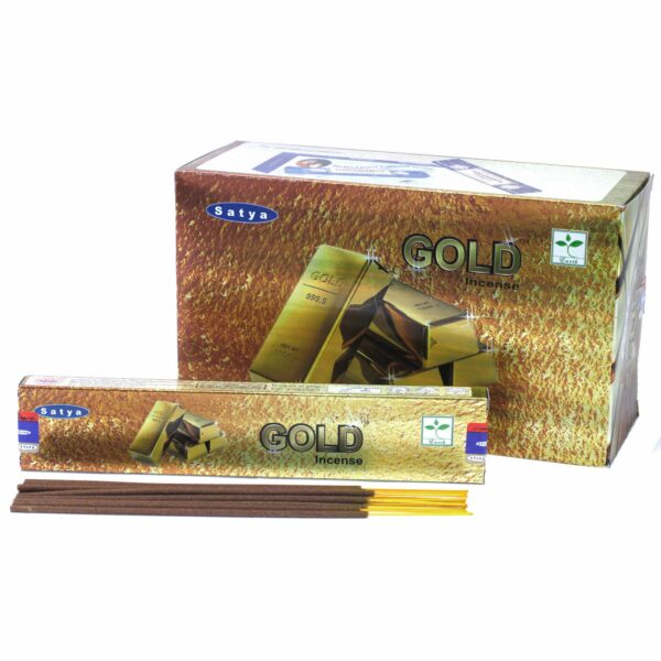 Bâtonnets d'encens Satya 15 g - Or
