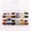 Mini arbres en pierres précieuses sur une base en orgonite - Assortiment (15 pierres)