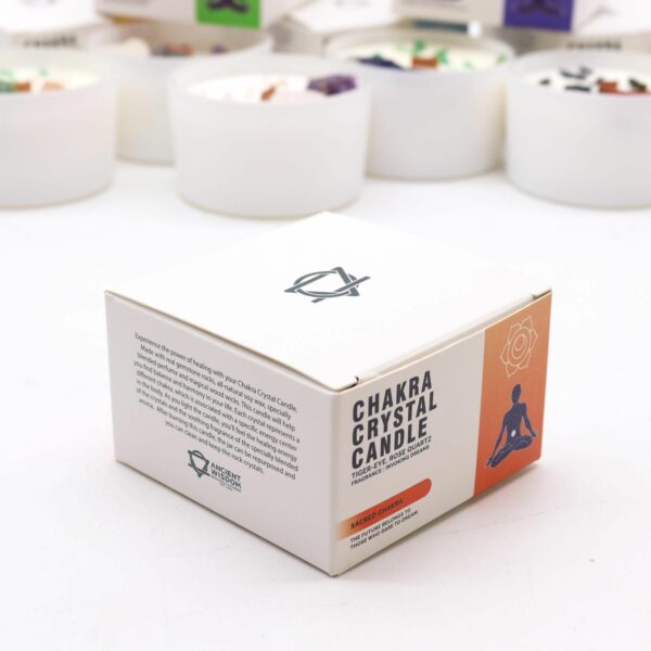Bougies de cristal Chakra - Chakra sacré