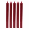 Bougies en vrac de couleur unie - Bordeaux rustique - Lot de 10