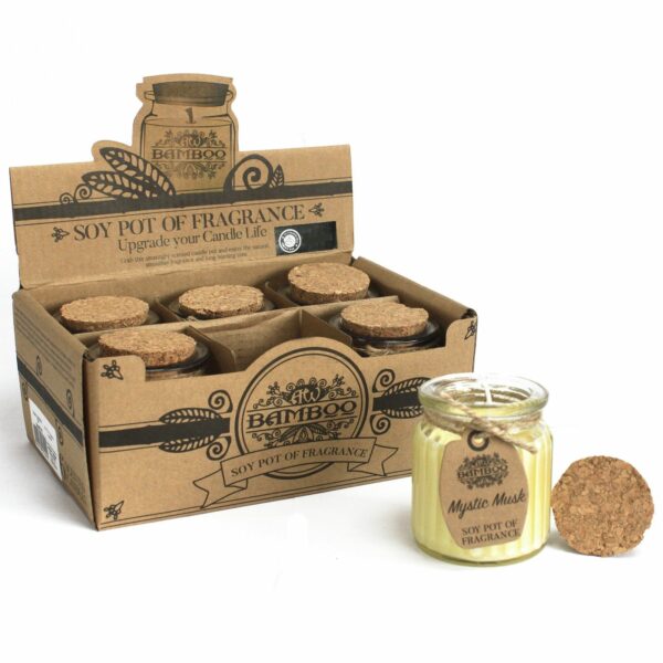 Bougie en pot de cire de soja - Musc