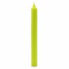 Bougies en vrac de couleur unie - Vert citron rustique - Lot de 10