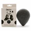 Éponge faciale Konjac - Charbon de bambou - Antibactérienne