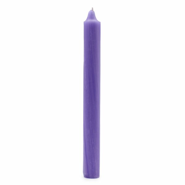 Bougies en vrac de couleur unie - Lilas rustique - Lot de 10