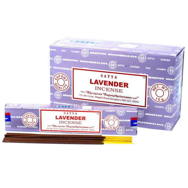 Bâtonnets d'encens Satya 15 g - Lavande