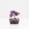 Mini arbre de pierres précieuses sur base d'orgonite - Améthyste (15 pierres)