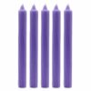 Bougies en vrac de couleur unie - Lilas rustique - Lot de 10