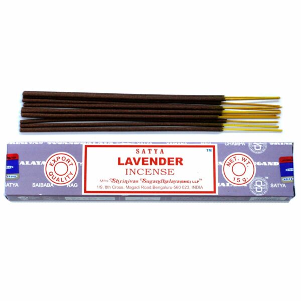 Bâtonnets d'encens Satya 15 g - Lavande