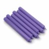 Bougies en vrac de couleur unie - Lilas rustique - Lot de 10