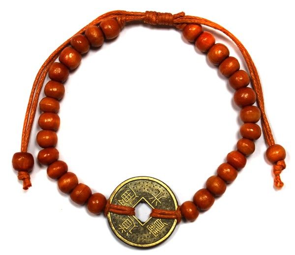 Bracelets Feng Shui porte-bonheur - orange