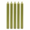 Bougies en vrac de couleur unie - Olive rustique - Lot de 10